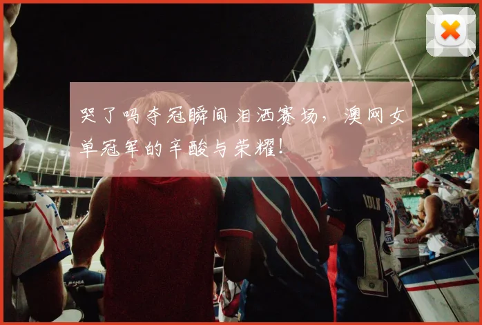 哭了吗夺冠瞬间泪洒赛场，澳网女单冠军的辛酸与荣耀！